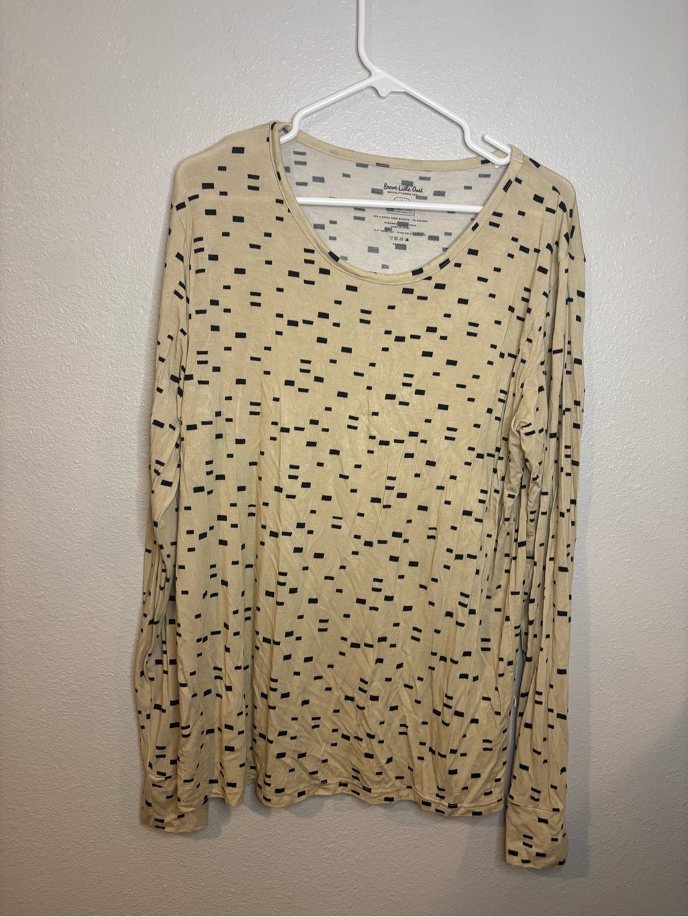 Brave Little Ones Cozy Beige Dot-Pattern Ribbed Lounge Jumpsuit - Women Bamboo - Picture 2 of 7